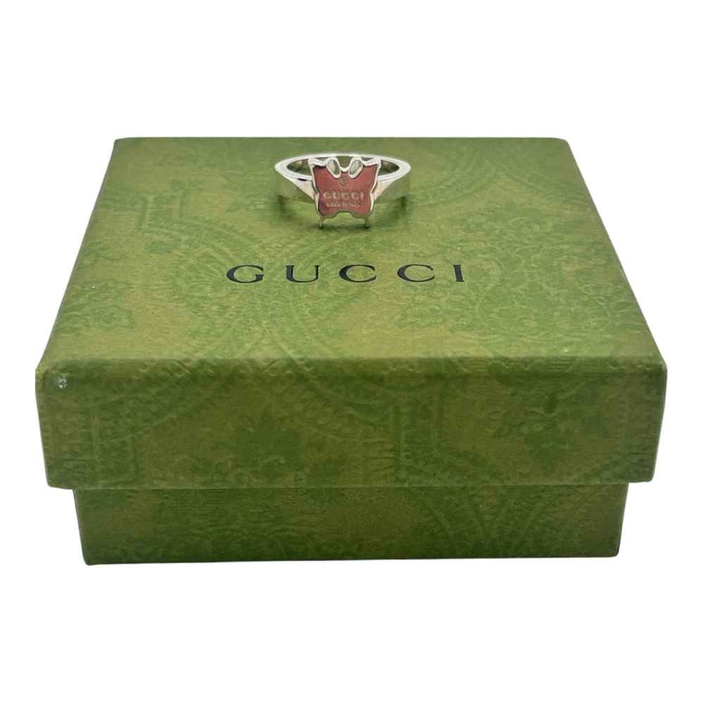 BRAND NEW ✨ GUCCI Sterling Silver Butterfly Ring - Picture 6 of 8